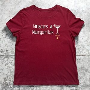 Women’s Large Muscles & Margaritas Graphic Tee Fitted